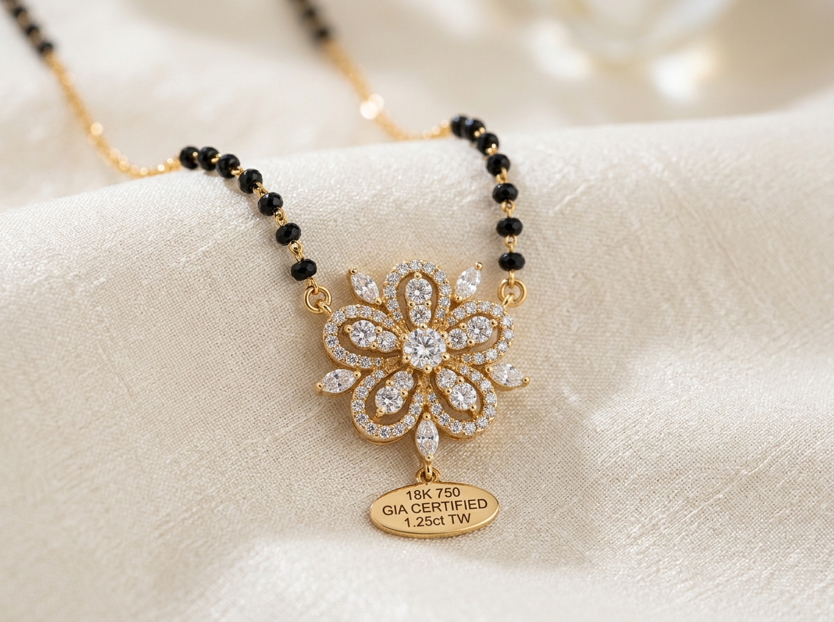 Real Diamond Mangalsutra Designs in Ranchi